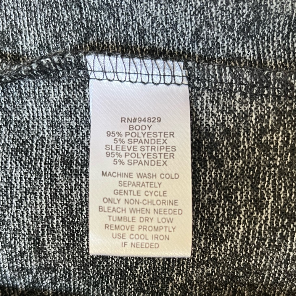 NWT Derek Heart Cozy Charcoal Fleece Hoodie Dress - Picture 6 of 8